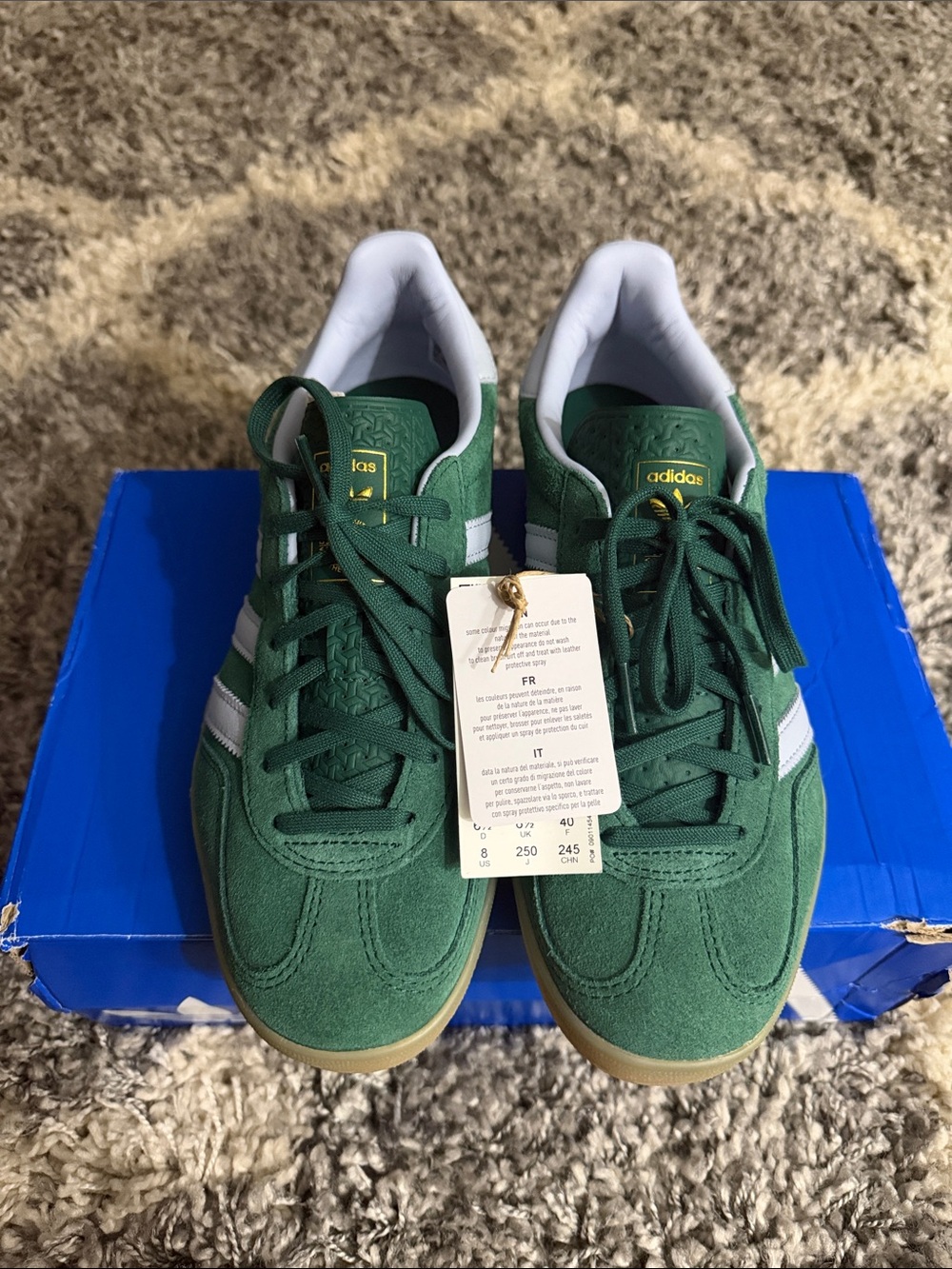 Adidas Gazelle women’s Green Suede Classic Sneakers